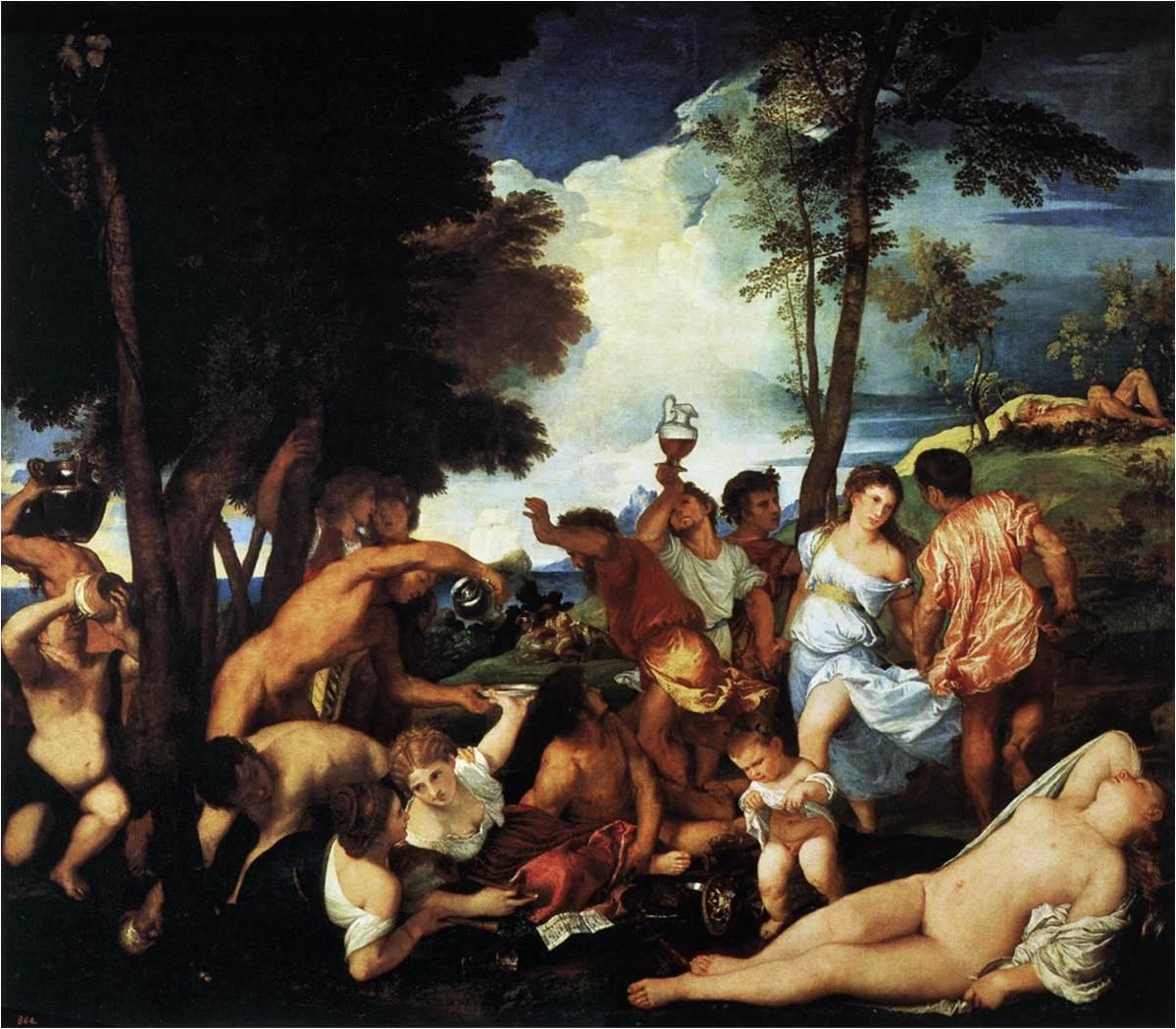 Titian The Bacchanal of the Andrians CRISP